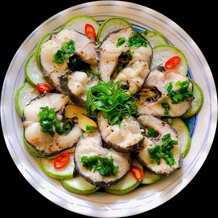 Cá lóc hấp bầu