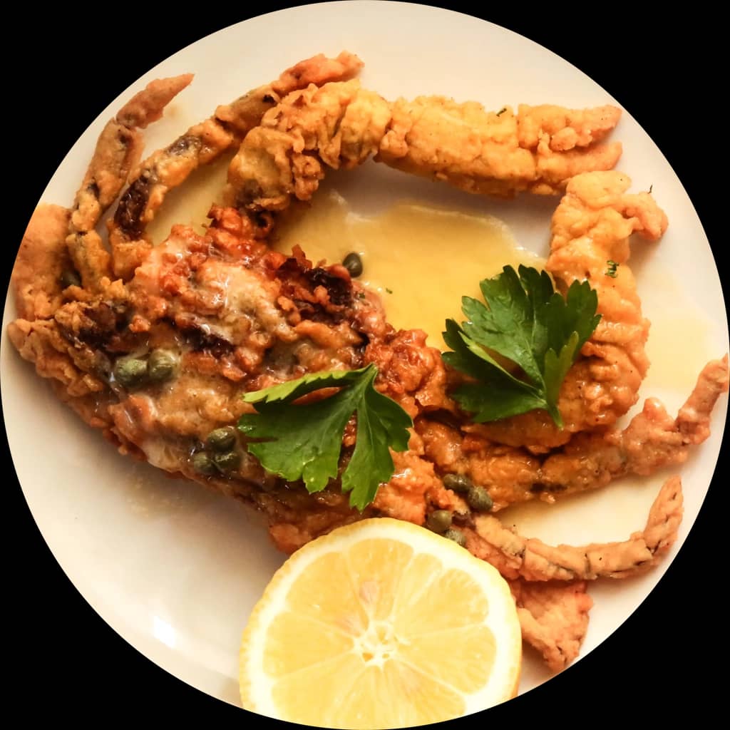 Cua sữa chiên cốm