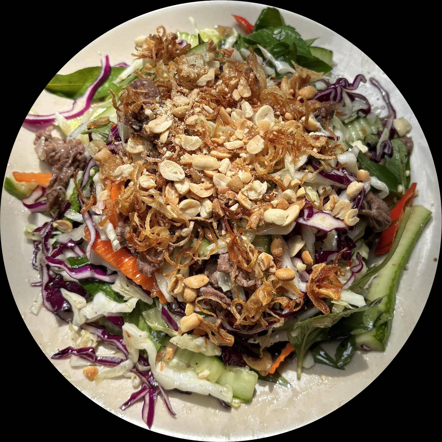 Gỏi bò ngũ sắc