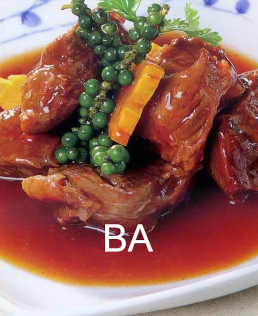 Bắp bò hầm tiêu xanh