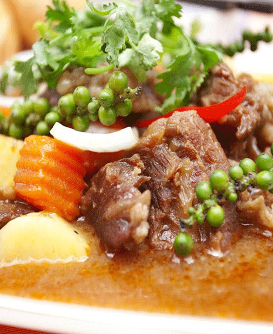 Bò nấu tiêu xanh