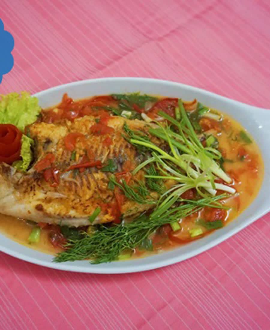 Cá diêu hồng sốt chua ngọt