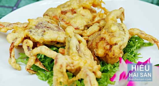 Cua sữa chiên cốm