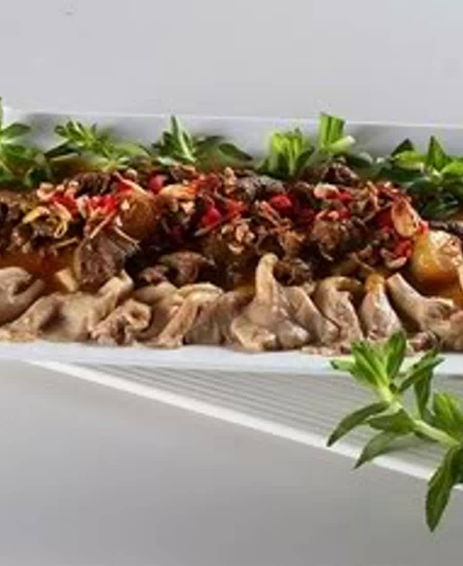 Đà điểu xào lăn