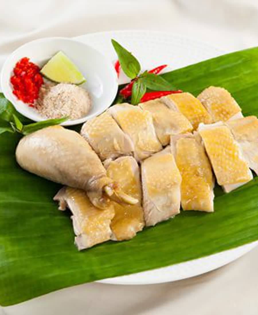 Gà hấp hành