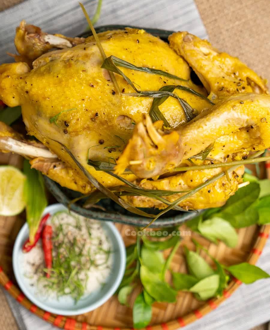 Gà hấp lò
