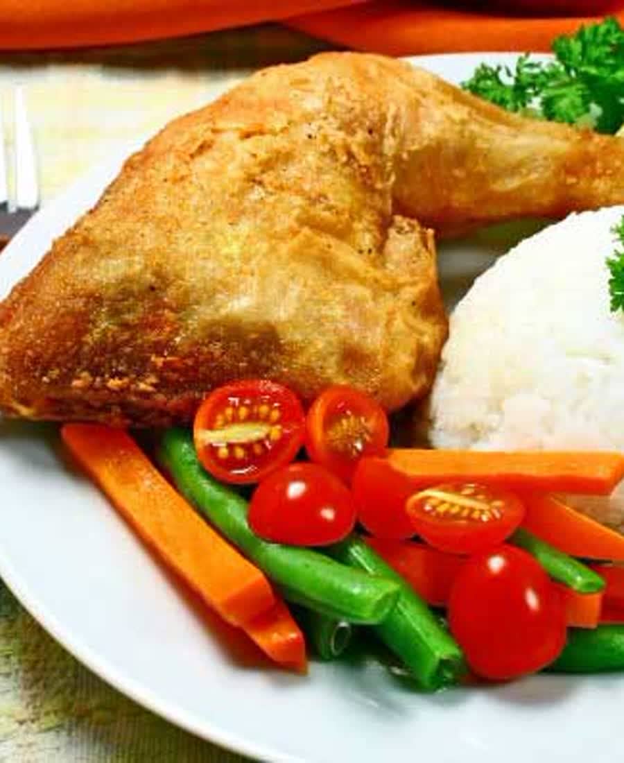 Gà xối mỡ