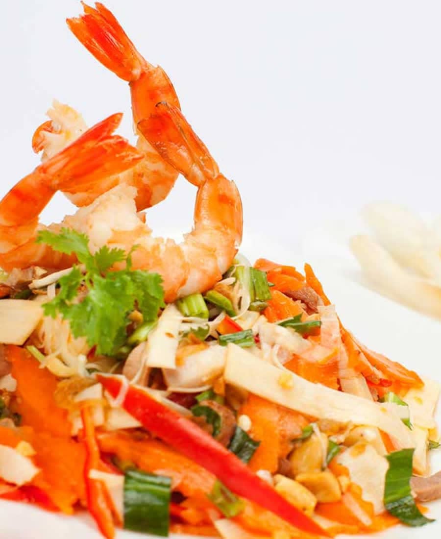 Gỏi bồn bồn tôm thịt