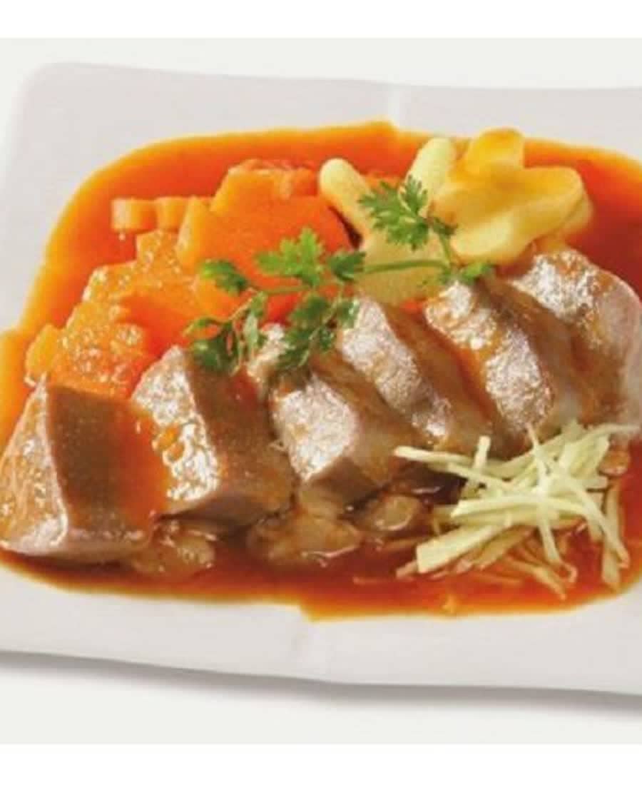 Lưỡi heo nấu đậu