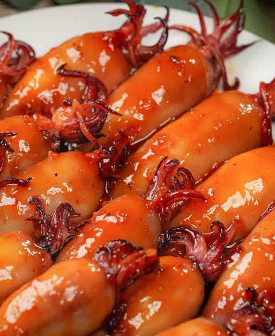 Mực chiên bơ cháy tỏi