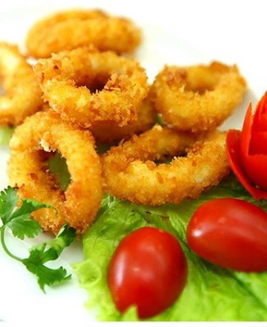 Mực chiên bột