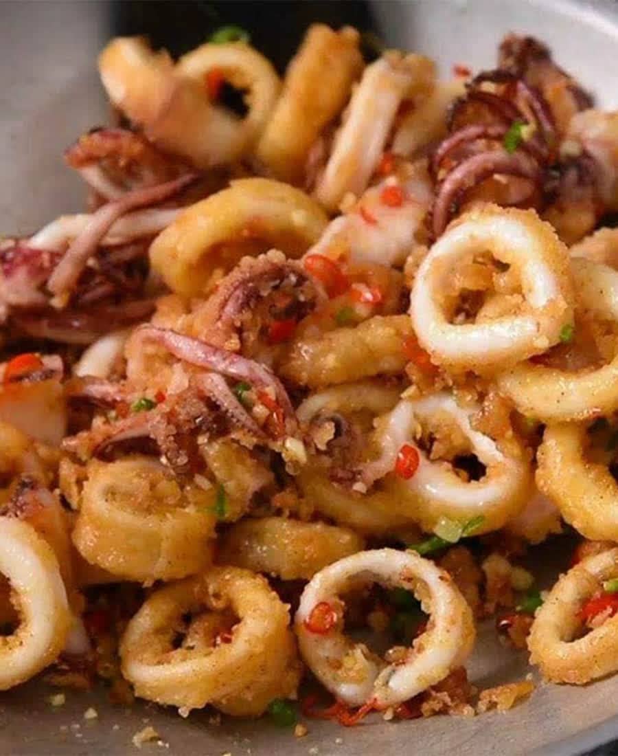 Mực xào sả ớt