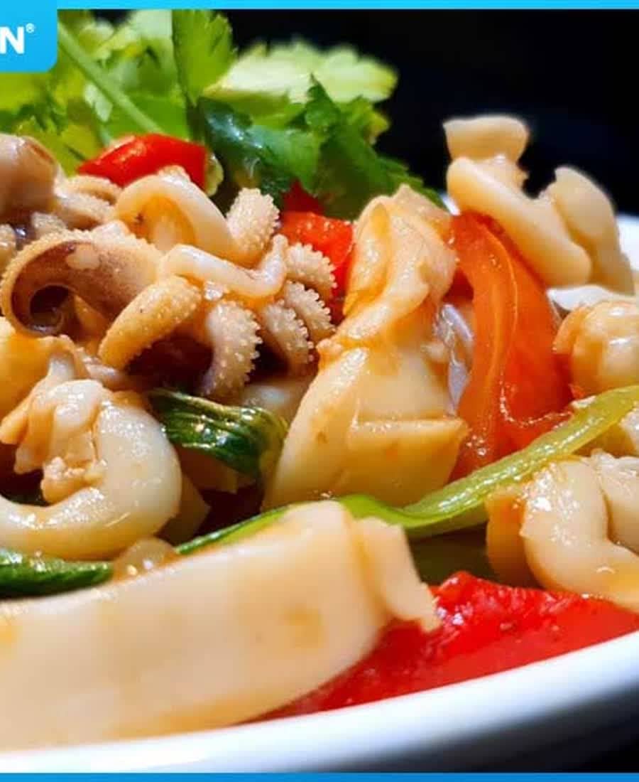 Mực xào thập cẩm