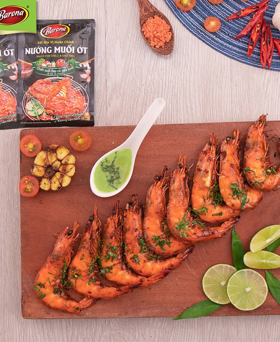 Tôm nướng muối ớt