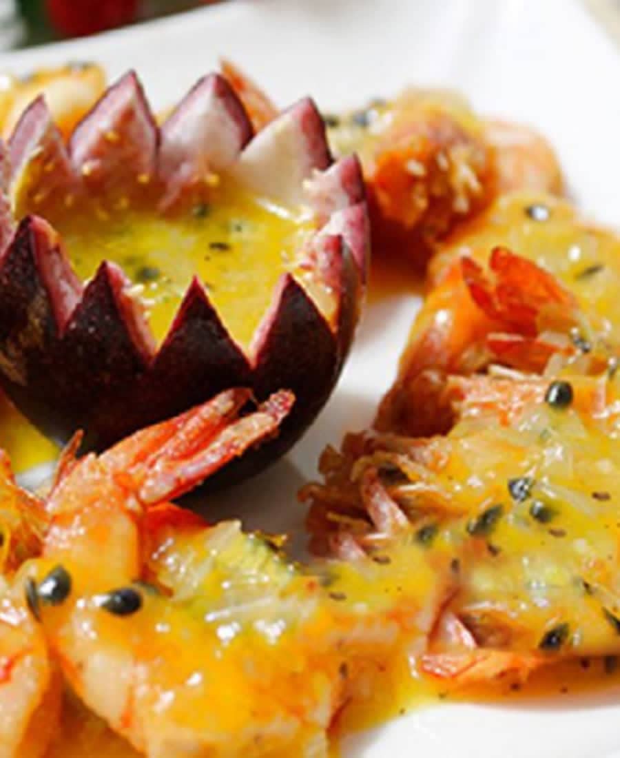 Tôm sốt chanh dây