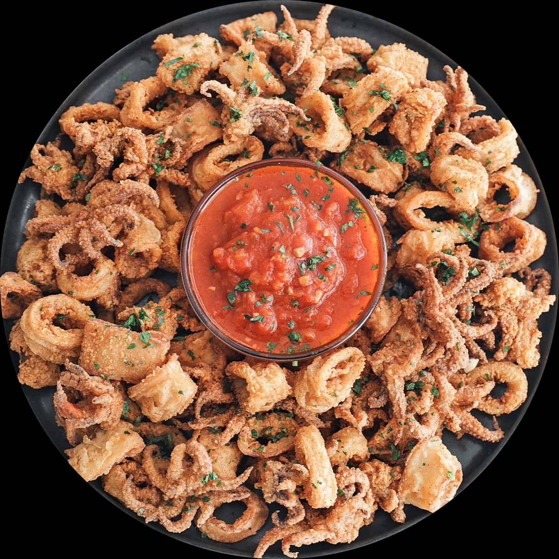 Tôm mực chiên bột